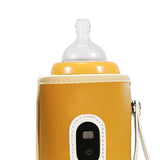 Maxbell Mug Milk Heater for Most Bottles Milk Keeper for Nursing Camping Travel yellow