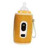Maxbell Mug Milk Heater for Most Bottles Milk Keeper for Nursing Camping Travel yellow