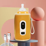 Maxbell Mug Milk Heater for Most Bottles Milk Keeper for Nursing Camping Travel yellow