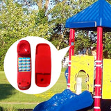 Maxbell Kids Swing Set Phone Toy Outdoor Swing Set for Children Interactive Learning Red