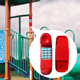 Maxbell Kids Swing Set Phone Toy Outdoor Swing Set for Children Interactive Learning Red