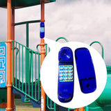 Maxbell Kids Swing Set Phone Toy Outdoor Swing Set for Children Interactive Learning Blue