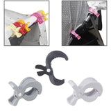 Baby Stroller Clip Multipurpose Pram Toy Holder for Mittens Hats Burp Cloths black