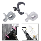 Baby Stroller Clip Multipurpose Pram Toy Holder for Mittens Hats Burp Cloths black