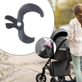 Baby Stroller Clip Multipurpose Pram Toy Holder for Mittens Hats Burp Cloths black