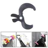 Baby Stroller Clip Multipurpose Pram Toy Holder for Mittens Hats Burp Cloths black