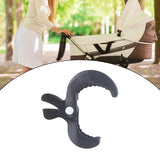 Baby Stroller Clip Multipurpose Pram Toy Holder for Mittens Hats Burp Cloths black