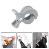 Baby Stroller Clip Multipurpose Pram Toy Holder for Mittens Hats Burp Cloths gray