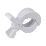 Baby Stroller Clip Multipurpose Pram Toy Holder for Mittens Hats Burp Cloths White