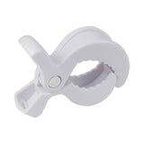 Baby Stroller Clip Multipurpose Pram Toy Holder for Mittens Hats Burp Cloths White