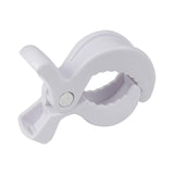 Baby Stroller Clip Multipurpose Pram Toy Holder for Mittens Hats Burp Cloths White