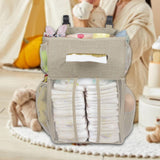 Bedside Storage Bag Essentials Bag Hanging Storage Bag for Newborn Baby Wall Khaki