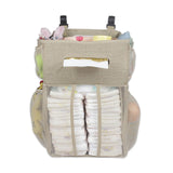 Bedside Storage Bag Essentials Bag Hanging Storage Bag for Newborn Baby Wall Khaki