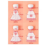 Baby Chef Costume Apron Chef Hat Soft Baby Photography Prop for Cooking Baby Girl S