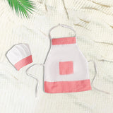 Baby Chef Costume Apron Chef Hat Soft Baby Photography Prop for Cooking Baby Boy S