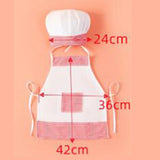 Baby Chef Costume Apron Chef Hat Soft Baby Photography Prop for Cooking Baby Boy L