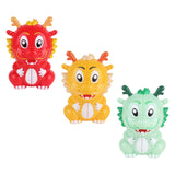 Maxbell Dragon Speed Cube Cartoon Fidget Brain Teasers for Boys Girls Birthday Gift Red