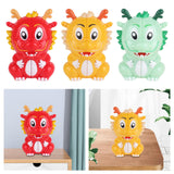 Maxbell Dragon Speed Cube Cartoon Fidget Brain Teasers for Boys Girls Birthday Gift Red