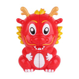 Maxbell Dragon Speed Cube Cartoon Fidget Brain Teasers for Boys Girls Birthday Gift Red