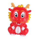 Maxbell Dragon Speed Cube Cartoon Fidget Brain Teasers for Boys Girls Birthday Gift Red