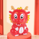 Maxbell Dragon Speed Cube Cartoon Fidget Brain Teasers for Boys Girls Birthday Gift Red