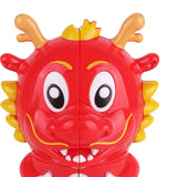 Maxbell Dragon Speed Cube Cartoon Fidget Brain Teasers for Boys Girls Birthday Gift Red