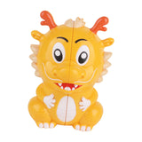 Dragon Speed Cube Cartoon Fidget Brain Teasers for Boys Girls Birthday Gift Yellow