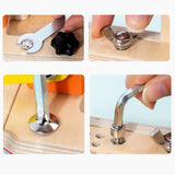 Maxbell Montessori Car Screwdriver Board Set LED Busy Board for Preschool Boys Girls