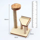 Maxbell 1/12 Dollhouse Cat Climbing Frame for Micro Landscape Sand Table Accessories