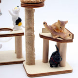 Maxbell 1/12 Dollhouse Cat Climbing Frame for Micro Landscape Sand Table Accessories