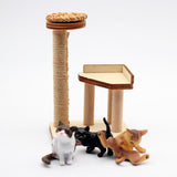 Maxbell 1/12 Dollhouse Cat Climbing Frame for Micro Landscape Sand Table Accessories