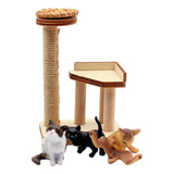 Maxbell 1/12 Dollhouse Cat Climbing Frame for Micro Landscape Sand Table Accessories