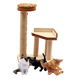 Maxbell 1/12 Dollhouse Cat Climbing Frame for Micro Landscape Sand Table Accessories