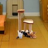 Maxbell 1/12 Dollhouse Cat Climbing Frame for Micro Landscape Sand Table Accessories