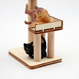 Maxbell 1/12 Dollhouse Cat Climbing Frame for Micro Landscape Sand Table Accessories