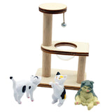 Maxbell 1:12 Dollhouse Cat Climbing Tree for Fairy Garden Miniature Scene Sand Table