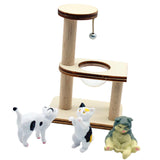 Maxbell 1:12 Dollhouse Cat Climbing Tree for Fairy Garden Miniature Scene Sand Table