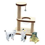 Maxbell 1:12 Dollhouse Cat Climbing Tree for Fairy Garden Miniature Scene Sand Table