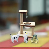 Maxbell 1:12 Dollhouse Cat Climbing Tree for Fairy Garden Miniature Scene Sand Table