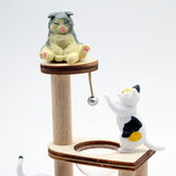 Maxbell 1:12 Dollhouse Cat Climbing Tree for Fairy Garden Miniature Scene Sand Table