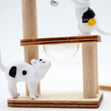Maxbell 1:12 Dollhouse Cat Climbing Tree for Fairy Garden Miniature Scene Sand Table