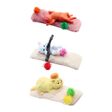 Maxbell 1/12 Detailed Hand Painted Cat Decor for Dollhouse Decorations Party Favor Orange