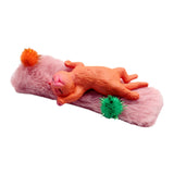 Maxbell 1/12 Detailed Hand Painted Cat Decor for Dollhouse Decorations Party Favor Orange