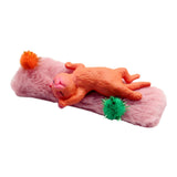 Maxbell 1/12 Detailed Hand Painted Cat Decor for Dollhouse Decorations Party Favor Orange