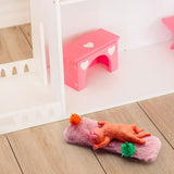 Maxbell 1/12 Detailed Hand Painted Cat Decor for Dollhouse Decorations Party Favor Orange