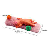 Maxbell 1/12 Detailed Hand Painted Cat Decor for Dollhouse Decorations Party Favor Orange