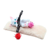 Maxbell 1/12 Detailed Hand Painted Cat Decor for Dollhouse Decorations Party Favor White