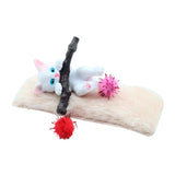 Maxbell 1/12 Detailed Hand Painted Cat Decor for Dollhouse Decorations Party Favor White