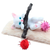 Maxbell 1/12 Detailed Hand Painted Cat Decor for Dollhouse Decorations Party Favor White