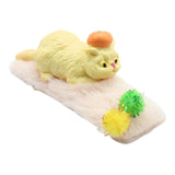 Maxbell 1/12 Detailed Hand Painted Cat Decor for Dollhouse Decorations Party Favor Yellow